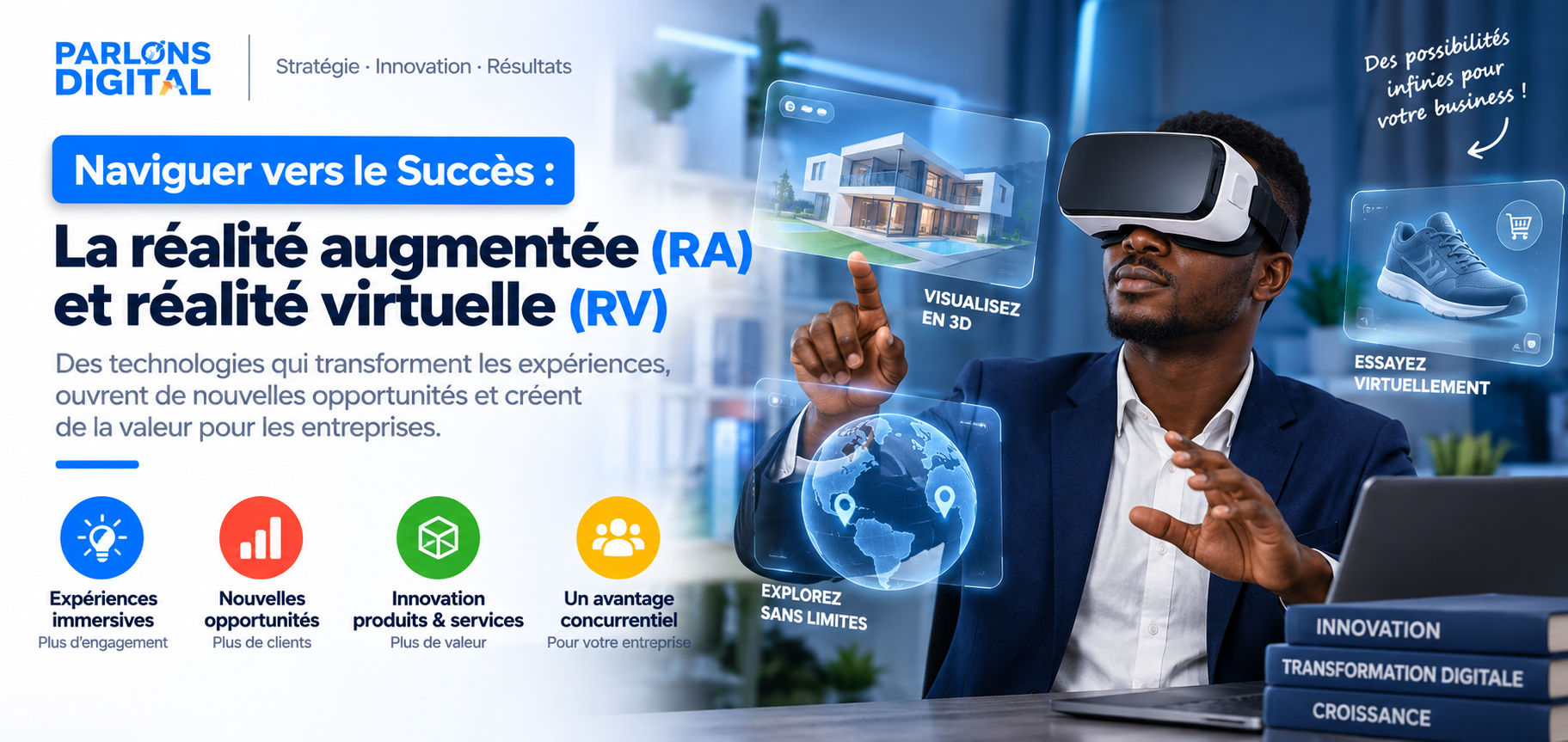 Réalité augmentée et réalité virtuelle : comment les entreprises peuvent les utiliser pour leur croissance