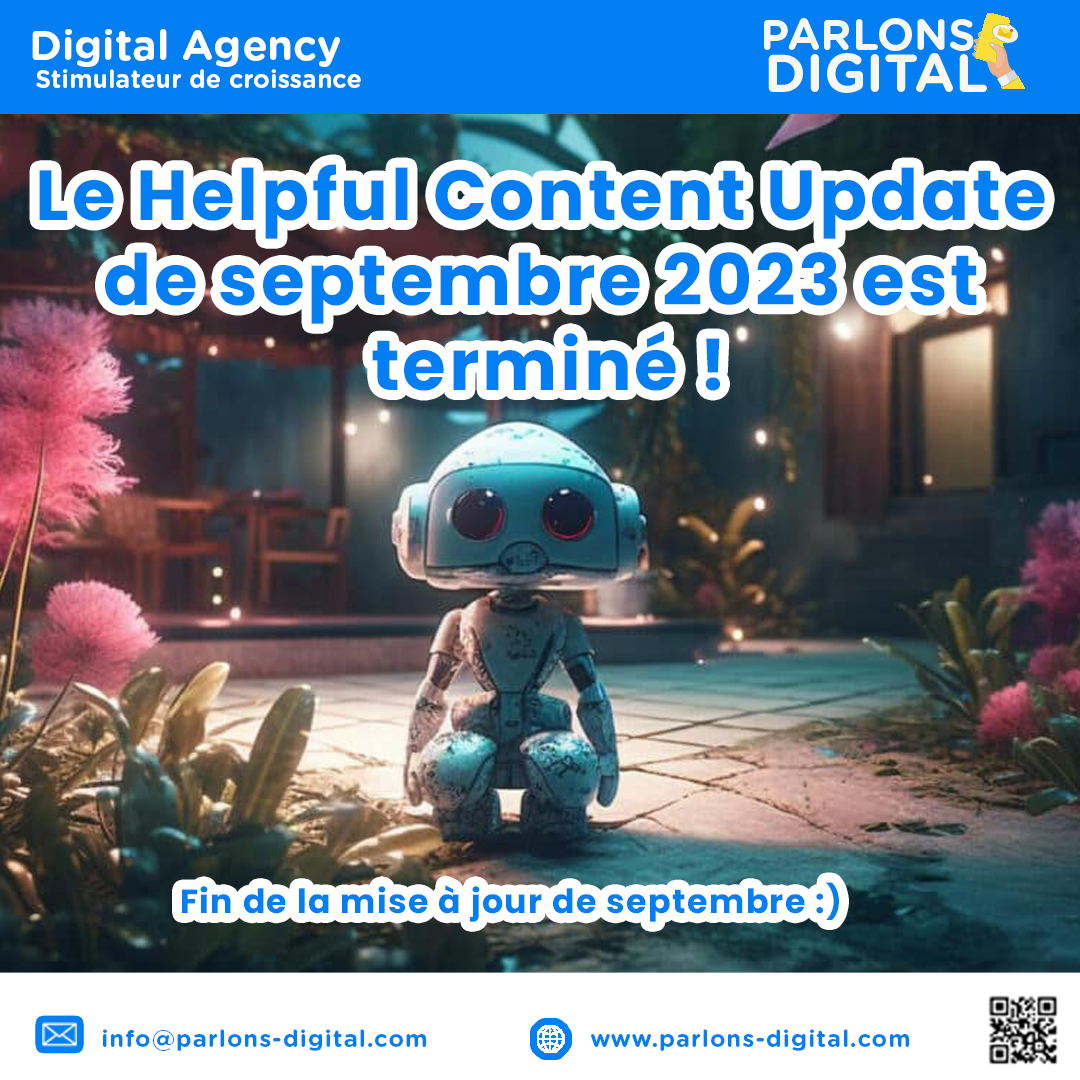 Le Helpful Content Update de septembre 2023 est terminé !